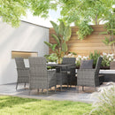 Outsunny 4 Seater Rattan Garden Furniture Set with Cushion