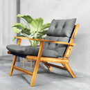 Outsunny Adirondack Chair Cushion Rocking Chair Cushion w/ Ties