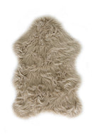 Lux - Faux Fur Room Rug in Latte