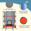 HOMCOM Trampoline For Kids W/Enclosure Net Built-in Zipper 3-10 Year