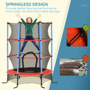 HOMCOM Trampoline For Kids W/Enclosure Net Built-in Zipper 3-10 Year