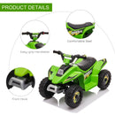 HOMCOM 6V Kids Electric Toy Car  aged 18-36 months - Green