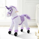 HOMCOM Children's  Ride on Unicorn - Purple and White