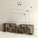 HOMCOM TV Unit for TVs up to 75 Inches, Free Combination TV Stand
