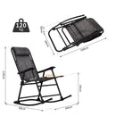 Outsunny Rocking Chair Folding - Grey
