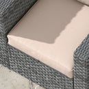 Outsunny Garden Chair Cushion Set with 1 Seat and 1 Back Pad, Light Grey