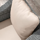 Outsunny Garden Chair Cushion Set with 1 Seat and 1 Back Pad, Light Grey
