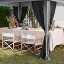 Outsunny 3.6 x 3.6m Pop Up Gazebo with Netting and Wheeled Bag