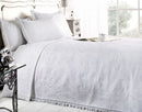 Mafalda - Cotton Rich Jacquard Bedspread in White
