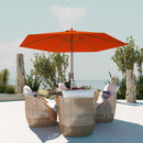 Outsunny 2.5m Wood Garden Parasol Sun Shade Outdoor Wooden Umbrella Canopy