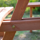 Outsunny Garden Picnic Bench 8 Seater