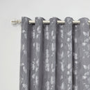 Metal Sliced - Extendable Curtain Pole with pair of end finials in Brushed Silver