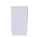 Milan 3 Drawer Chest in White Gloss & White - Ready Assembled
