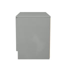 Milan Compact 2 Door TV & Media Unit in Dusk Grey - Ready Assembled
