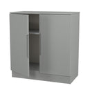 Milan 2 Door Cabinet in Dusk Grey - Ready Assembled