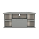 Milan Corner TV Unit in Dusk Grey - Ready Assembled