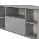 Milan Corner TV Unit in Dusk Grey - Ready Assembled