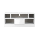 Milan 1 Drawer TV & Media Unit in White Gloss & White Matt - Ready Assembled