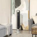 HOMCOM Anion Tower Fan 39" 100cm with 3 Speeds and Timer - Silver