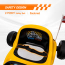 AIYAPLAY 6V Electric Go Kart w/ Music, Light, Horn, for 3-5 Years, Yellow