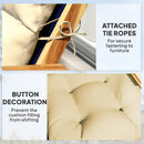 Outsunny Adirondack Chair Cushion Rocking Chair Cushion w/ Ties