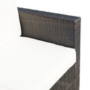 Outsunny Rattan Sofa 2 Seater - Brown