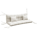 Outsunny Outdoor Back And Seat Cushion With Pillows, No Swing