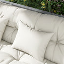 Outsunny Outdoor Back And Seat Cushion With Pillows, No Swing
