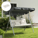 Outsunny Outdoor Back And Seat Cushion With Pillows, No Swing