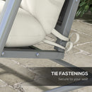 Outsunny Outdoor Back And Seat Cushion With Pillows, No Swing