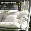 Outsunny Outdoor Back And Seat Cushion With Pillows, No Swing