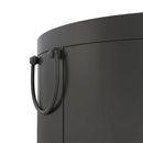 Outsunny 38cm Smokeless Wood Burning Firepit Metal Fire Pit, Dark Grey