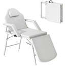 HOMCOM 3 Section Adjustable Massage Table, Beauty Bed for Spa, Lash,