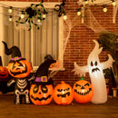HOMCOM Halloween Inflatable Ghost Family with Lights 8.5'