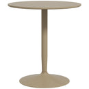 HOMCOM Round Dining Table, Non-slip Pad for Living Room Light Brown