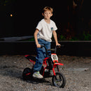 AIYAPLAY 24V Battery Powered Ride On Motorcycle With Rear Suspension