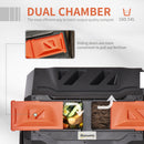 Outsunny 160L Outdoor Tumbling Compost Bin with Dual Chamber