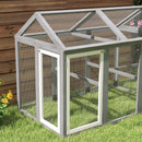PawHut Chicken Run, Wooden Chicken Coop w/ Combinable Design