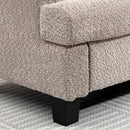 HOMCOM 138 cm Chenille Fabric Loveseat Sofa with S-springs