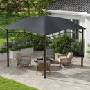 Outsunny 3x3(m) Outdoor Patio Gazebo Pavilion Canopy Tent Steel Frame Grey
