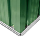 Outsunny Metal Garden Shed 7.6 x 4.3ft - Green