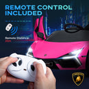 AIYAPLAY Lamborghini Revuelto Licensed Ride On Car, with Suspension, Pink