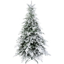 HOMCOM Artificial Christmas Tree with Realistic Snow Branches, LED Lights