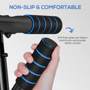SPORTNOW Pull-Up Bar Doorway Push Up Stand w/ Resistance Bands, Blue