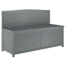 Outsunny Wood Storage Bench for Patio, Outdoor Garden Seating, Brown