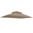 Outsunny Grill Gazebo Cover Roof Replacement for 1.5 x 2.4m Frame