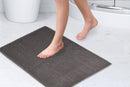 Noodle Soft Touch Non-Slip Bathroom Rug in Graphite