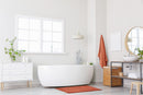 Noodle Soft Touch Non-Slip Bathroom Rug in Burnt Orange