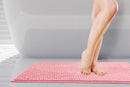 Noodle Soft Touch Non-Slip Bathroom Rug in Pink