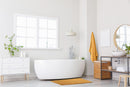 Noodle Soft Touch Non-Slip Bathroom Rug in Ochre